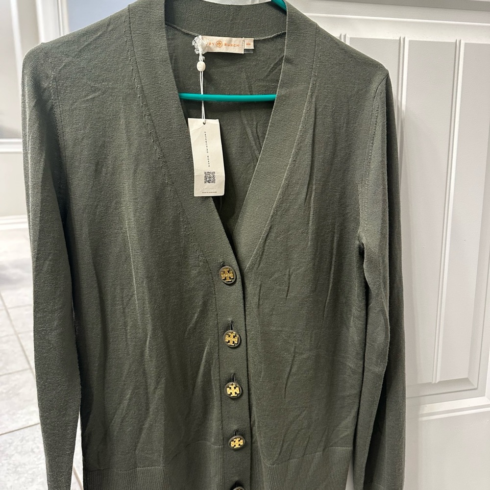 New Tory Burch Simone Cardigan Sweater